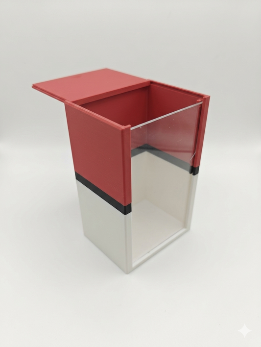Booster Bundle Display Case (Tall and Short) - Custom Colors, Acrylic Panel, Sliding Lid