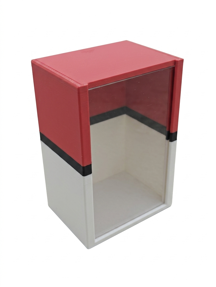 Booster Bundle Display Case (Tall and Short) - Custom Colors, Acrylic Panel, Sliding Lid
